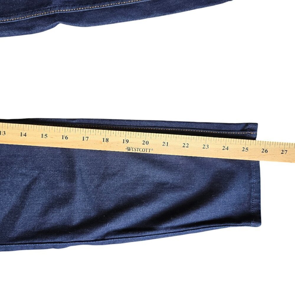 7 For All Mankind The High waist Cropped Skinny Blue Women’s Jeans. Size 30 - Picture 7 of 9